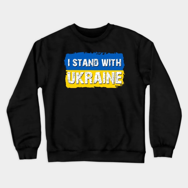 I Stand With Ukraine Crewneck Sweatshirt by Scar